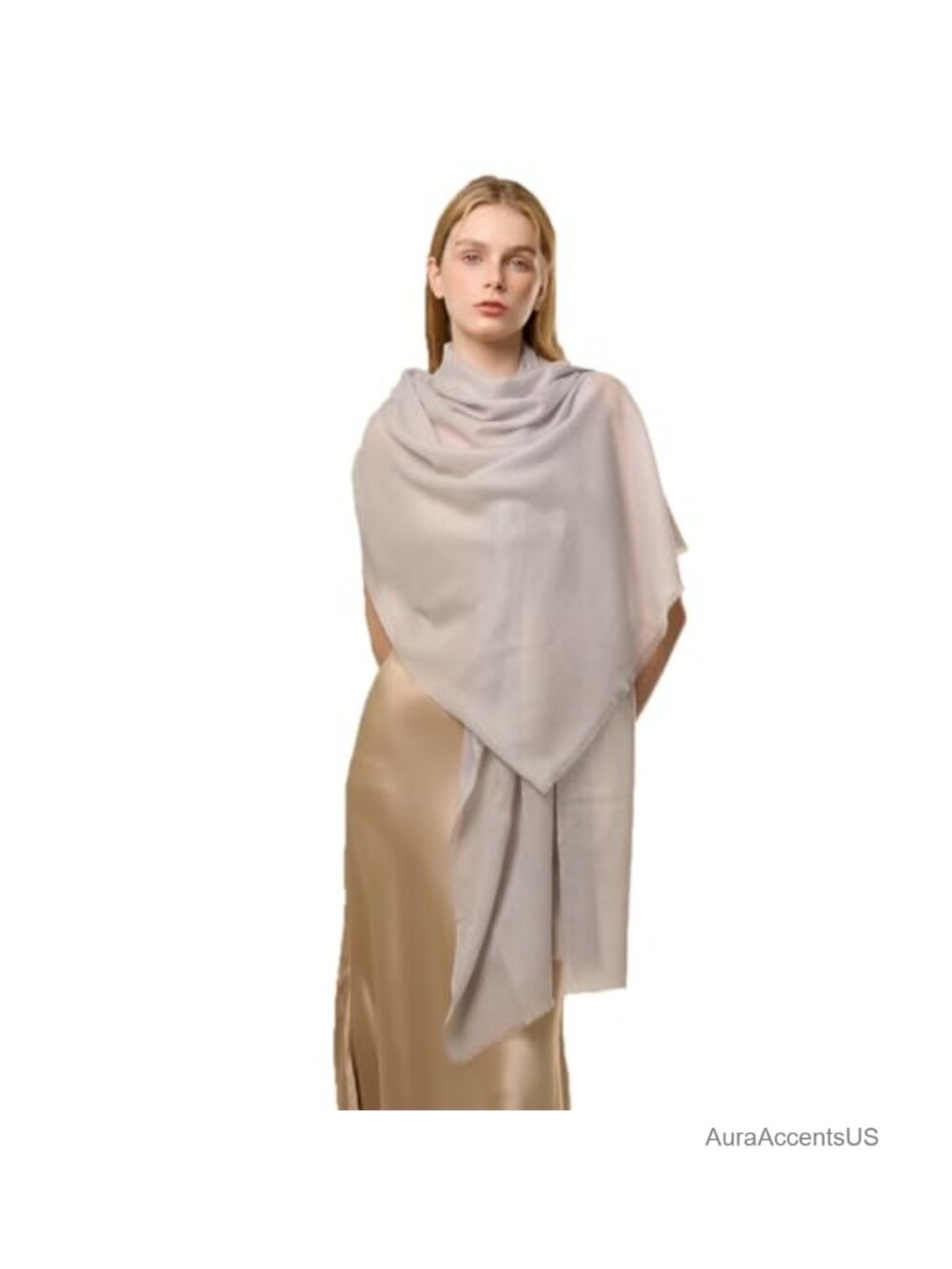 Luxury 100% Cashmere Shawl Wraps for Women, Lightweight Sheer Scarf, Extra